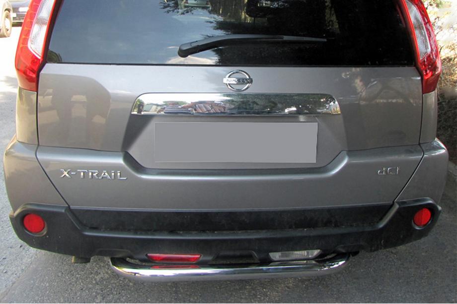 Nissan X-trail T31 2007–2014 Bakre skyddsbåge AK007 (2 st, rostfritt) Foto 1