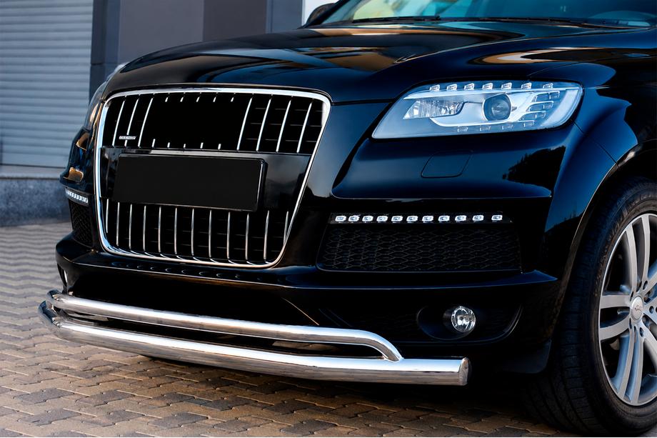 Audi Q7 2005–2015 Främre skyddsbåge ST017 (rostfritt stål) Image