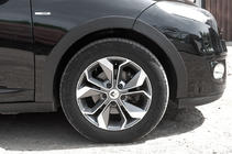 Renault Megane III 2009–2016 Hjulhuslister (8 st, svarta) Kombi (SW), metall foto 4
