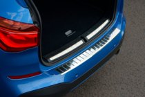 BMW X1 F48 2015–2022 Bakre stötfångarskydd OmsaLine (rostfritt) foto 1