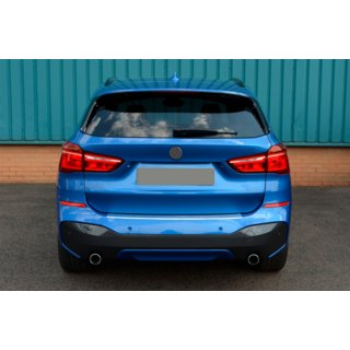 Bakre stötfångarskydd OmsaLine (rostfritt) BMW X1 F48 2015–2022 foto 2