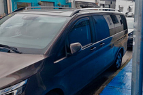Mercedes Vito/V-klass W447 2014– Kromade takrails CAN, originaldesign (metallfötter) foto 6