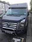 Volkswagen Crafter 2006–2016 Vindrutesolskärm på ram V1 (svart högglans, 5 mm) foto 3