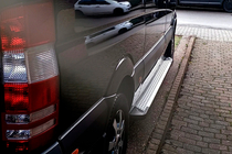 Volkswagen Crafter 2006–2016 Sidosteg Allmond Grey (2 st, aluminium) Lång/Extra lång foto 3