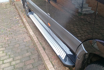 Volkswagen Crafter 2006–2016 Sidosteg Allmond Grey (2 st, aluminium) Lång/Extra lång foto 2
