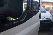 Ford Transit 2000–2014 Kromlister för fönster (2 st, rostfritt) foto 3