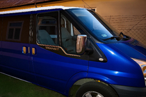 Ford Transit 2000–2014 Kromlister för fönster (2 st, rostfritt) foto 4