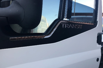 Ford Transit 2000–2014 Kromlister för fönster (2 st, rostfritt) foto 1