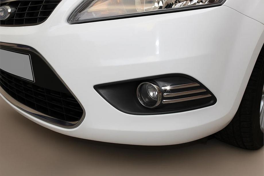 Ford Focus II 2008–2011 Kromlister för dimljus (6 delar, rostfritt stål) Image