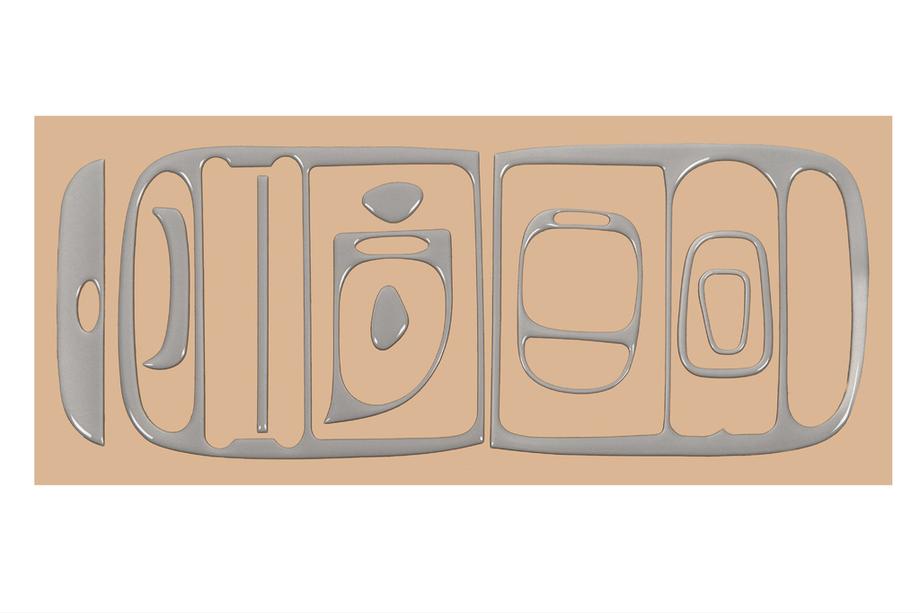 Hyundai H200, H1, Starex 1998–2007 Instrumentpanelskydd Aluminium Foto 5
