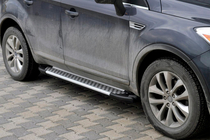 Ford Kuga 2008–2013 Sidosteg Allmond Grey (2 st, aluminium) foto 1