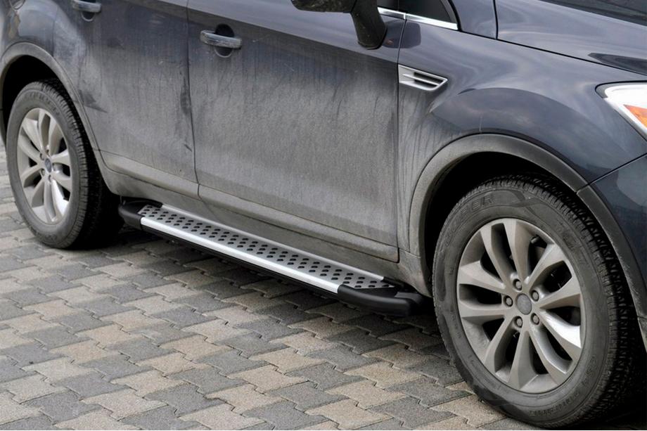 Ford Kuga 2008–2013 Sidosteg Allmond Grey (2 st, aluminium) Image