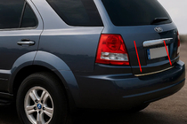 Kia Sorento I BL 2002–2009 Kromlist till baklucka (rostfritt stål) Carmos - turkiskt stål foto 1