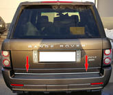 Range Rover III L322 2002–2012 Kromlist till baklucka (rostfritt stål) foto 1