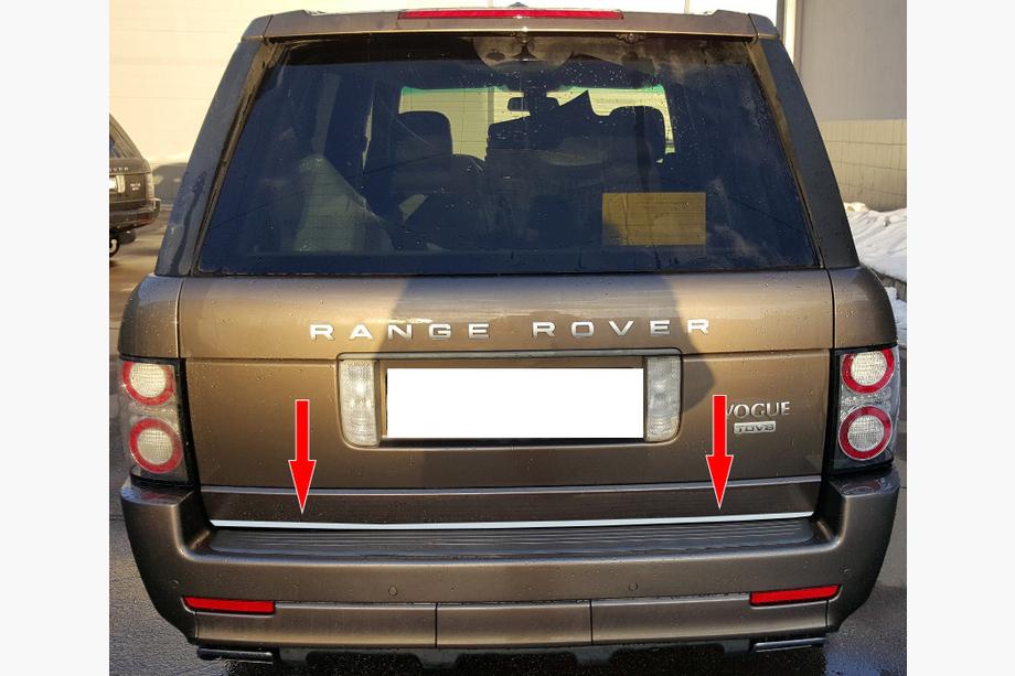 Range Rover III L322 2002–2012 Kromlist till baklucka (rostfritt stål) Image