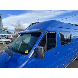 Vindrutespoiler (svart blank, 5 mm) Mercedes Sprinter W901/902/903/904/905 1995–2006 foto 3