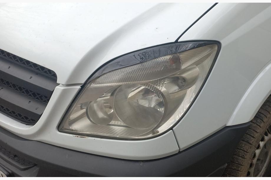 Mercedes Sprinter W906 2006–2018 Raka strålkastarlock (svarta, ABS, 2006-2013) Mattsvart Image