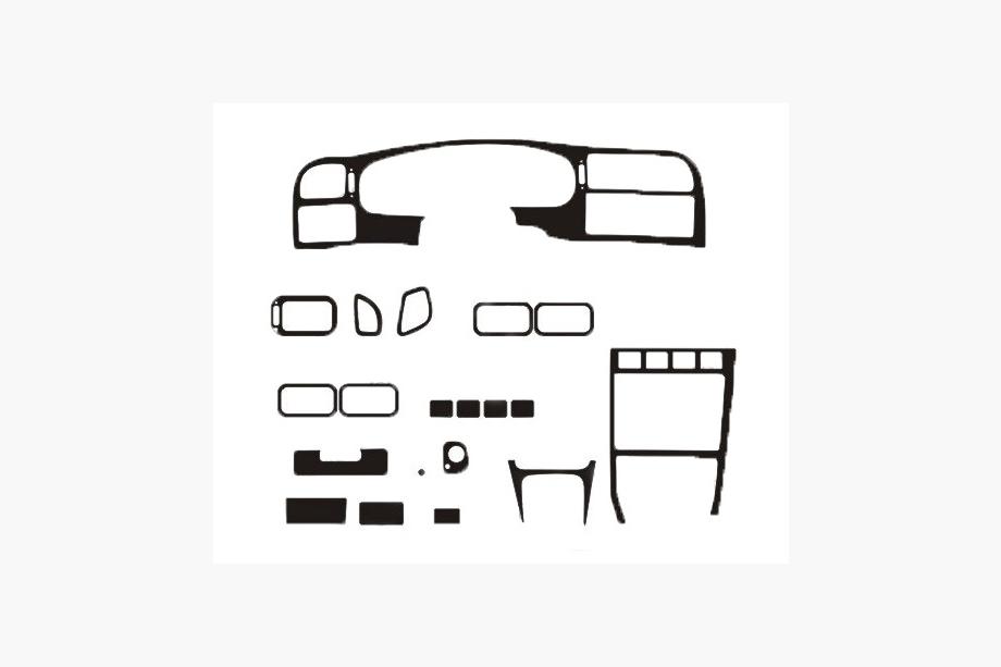 Nissan Sunny 1990–1995 KAMPANJ! Instrumentpanelinlägg i aluminiumlook Image