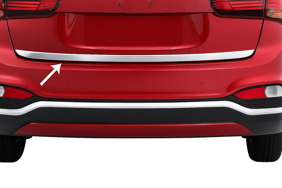 Hyundai I-20 2014–2020 Lastkantlist till bagagelucka 2018-2020 (rostfritt stål) Image