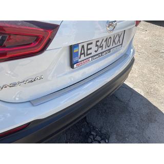 Kromlist bakre stötfångarskydd OmsaLine (2017-2021, rostfritt) Nissan Qashqai 2014–2021 foto 1