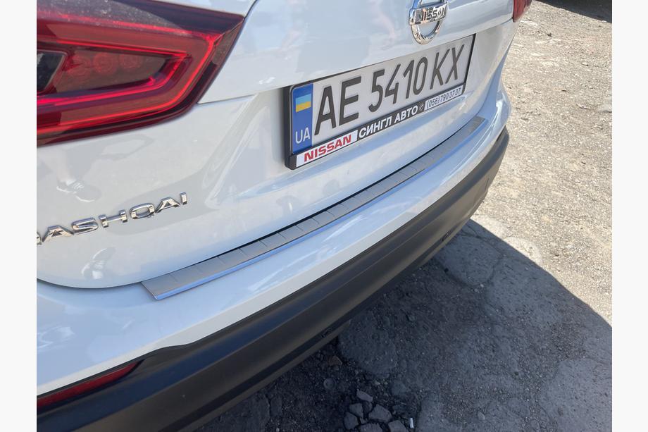 Nissan Qashqai 2014–2021 Kromlist bakre stötfångarskydd OmsaLine (2017-2021, rostfritt) Image