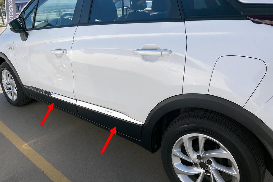 Opel Crossland X 2017–2024 Dörrlister (4 st, rostfritt stål) Image