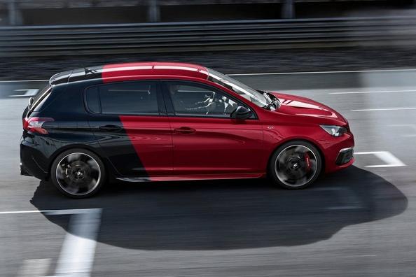 Test av den laddade halvkombin Peugeot 308 GTi