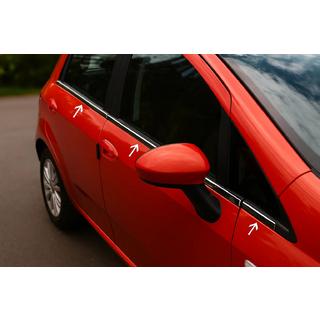 Fönsterlister (6 st, rostfritt) Nissan Micra K12 2003–2010 foto 1