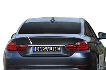 BMW 4-serie F32/F33/F36 2012–2020 Rostfri list ovanför registreringsskylten foto 1
