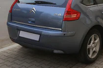 Citroen C-4 2004–2010 Rostfri list för bakluckans nedre kant foto 1