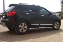 Nissan Qashqai 2010–2014 Sidorör (2 st, rostfritt) foto 2