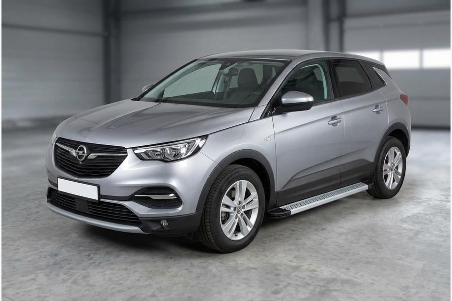 Opel Grandland X 2017– Sidosteg Maya V2 (2 st, aluminium) Image