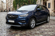 Opel Grandland X 2017– Sidosteg Tayga Grey (2 st, aluminium) foto 1