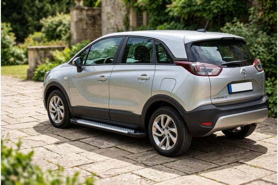 Opel Crossland X 2017–2024 Sidosteg Allmond Grey (2 st, aluminium) Image