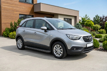 Opel Crossland X 2017–2024 Sidosteg Allmond Black (2 st, aluminium) foto 1