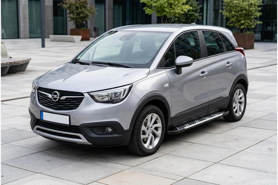 Opel Crossland X 2017–2024 Sidosteg Sunrise (2 st, aluminium) Image