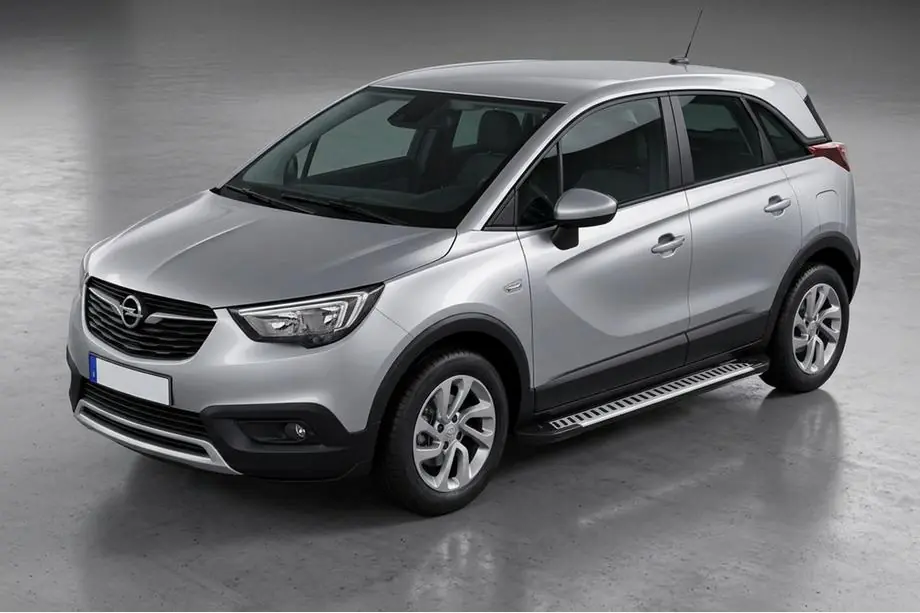 Opel Crossland X 2017–2024 Sidosteg Line (2 st, aluminium) Image
