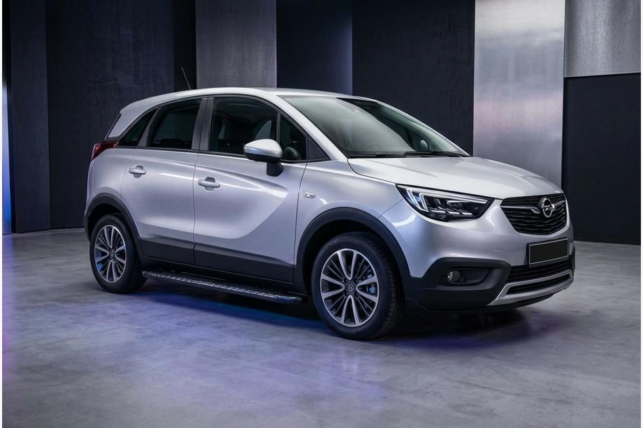 Opel Crossland X 2017–2024 Sidosteg Bosphorus Black (2 st, aluminium) Image