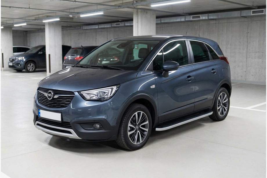 Opel Crossland X 2017–2024 Sidosteg Tayga Grey (2 st, aluminium) Image