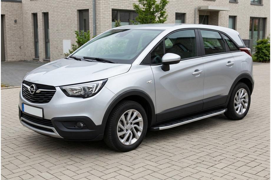 Opel Crossland X 2017–2024 Sidosteg Fullmond (2 st, aluminium) Image