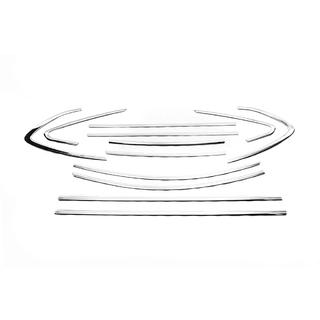 Komplett fönsterlist-set (Sedan, 12 st, rostfritt stål) Opel Astra J 2009–2015 foto 2