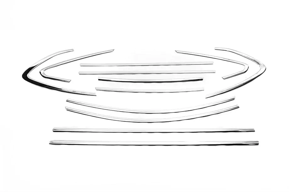 Opel Astra J 2009–2015 Komplett fönsterlist-set (Sedan, 12 st, rostfritt stål) Foto 2