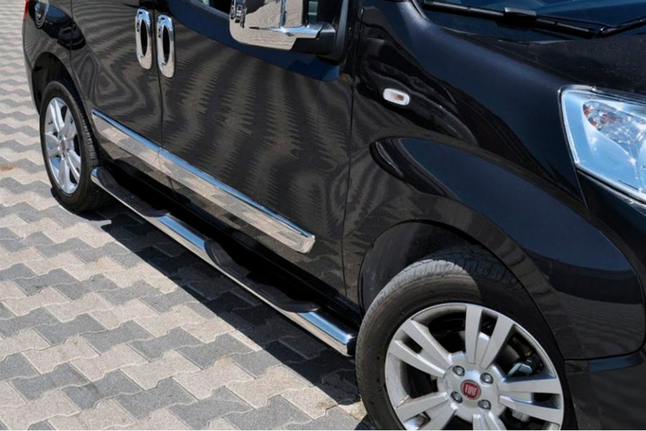 Peugeot Bipper 2008–2017 Sidorör (2 st, rostfritt stål) Image