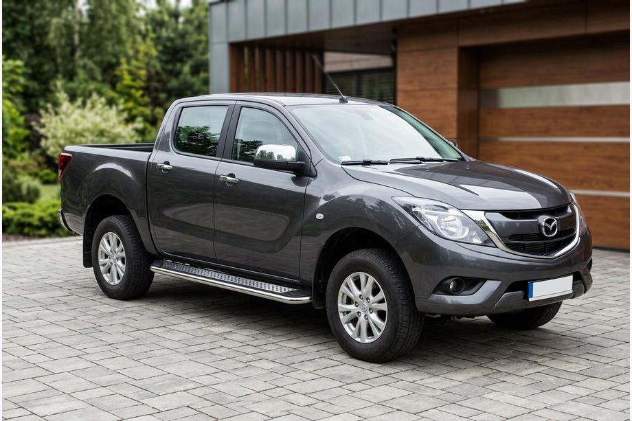 Mazda BT-50 2012– Sidosteg Maydos v2 (2 st, aluminium ↗ rostfritt stål) Image