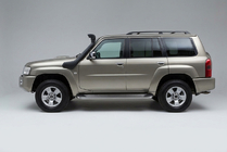 Nissan Patrol Y61 1997–2011 Sidosteg Maydos V2 (2 st, aluminium/rostfritt stål) foto 1