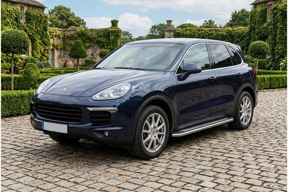 Porsche Cayenne 2010–2017 Sidosteg Maydos v2 (2 st, aluminium ↗ rostfritt stål) Image
