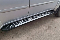 Mitsubishi Pajero Sport 2008–2015 Sidosteg Sunrise (2 st, aluminium) foto 7