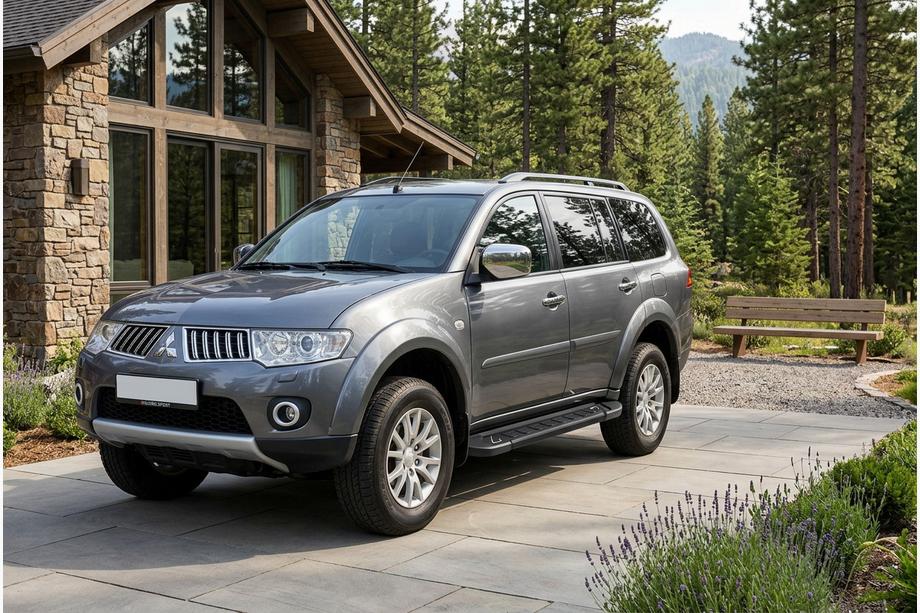Mitsubishi Pajero Sport 2008–2015 Sidosteg RedLine Black (2 st, aluminium) Image