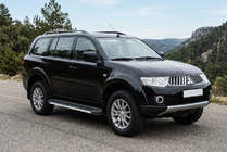 Mitsubishi Pajero Sport 2008–2015 Sidosteg Maya V1 (2 st, aluminium) foto 1