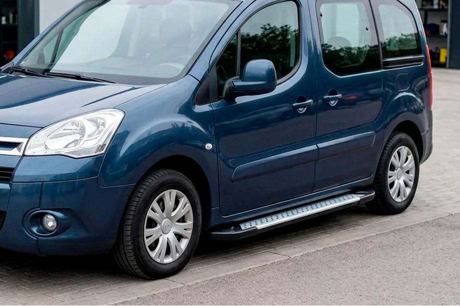 Peugeot Partner Tepee 2008–2018 Sidosteg Allmond Grey (2 st, aluminium) Image